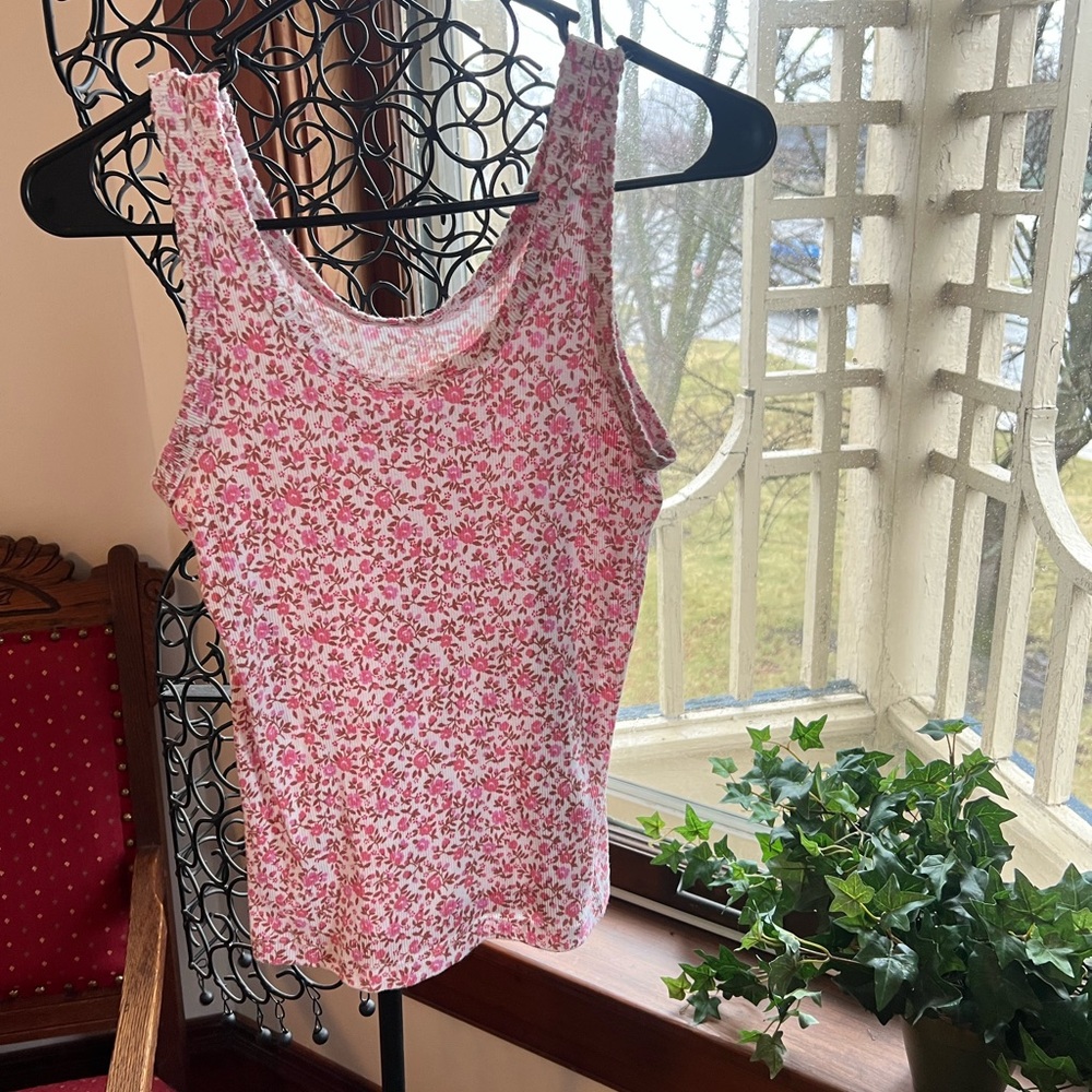 aerie floral cami top